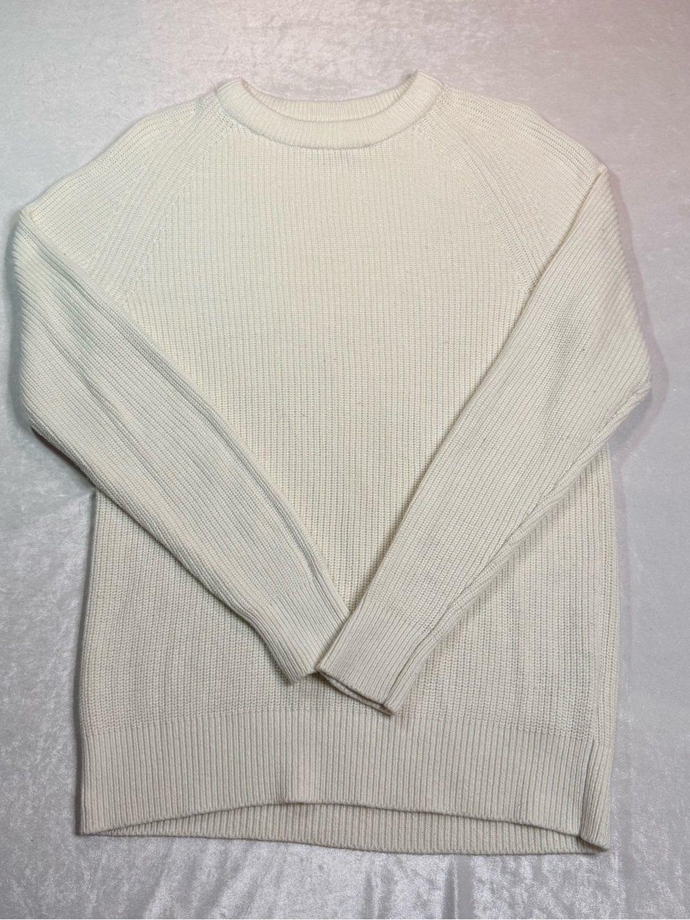 H&M Off White/Cream Colored Mens Size Medium Knit Sweater